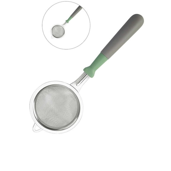 WNFJR Buy One Get One Free Fine Mesh Strainer, Flour Sifter, Stainless Steel Fine Mesh Sieve with Handle Kitchen Strainers and Colander for Tea, Juice, Rice, Oil, Noodles, Vegetable