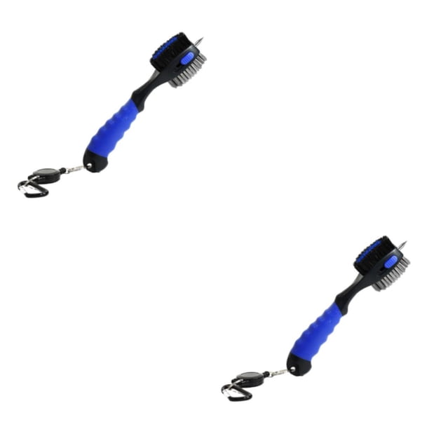 Limpiadores de palos de golf Cepillo Profesional Greeniant 2Conjunto Azul