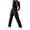 Black, variant on Ski Pants Women Insulated Ski Bib Overalls Snowboarding Pants Adjustable Shoulder Strap Snowsuit, Sizes XS-3XL