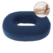 Donut Pillow, Coccyx Seat Cushion for Tailbone Pain Relief, Back, Hip Pain, Hemorrhoids, Post Surgery, Postpartum Pregnancy, Office Desk Chair, Wheelchair, Travel Memory Foam Blue