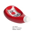 thumbnail image 3 of Tomato Ketchup Shaped Dipping Dish, Unique Ceramic Sauce Bowl for Condiments, Desktop Decor, Party Serving Dish, Home Kitchen Accessory (4.33 Inch), 3 of 5