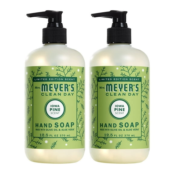 Mrs. Meyer’S Cleanday Liquid Hand Soap, Cruelty Free And Biodegradable Formula, Iowa Pine Scent, 12.5 Oz (Pack Of 2)
