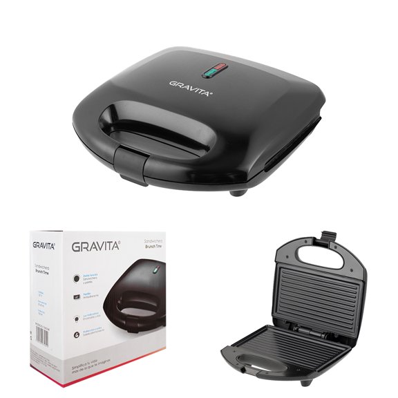 SANDWICHERA ELECTRICA ANTIADHERENTE MARCA GRAVITA