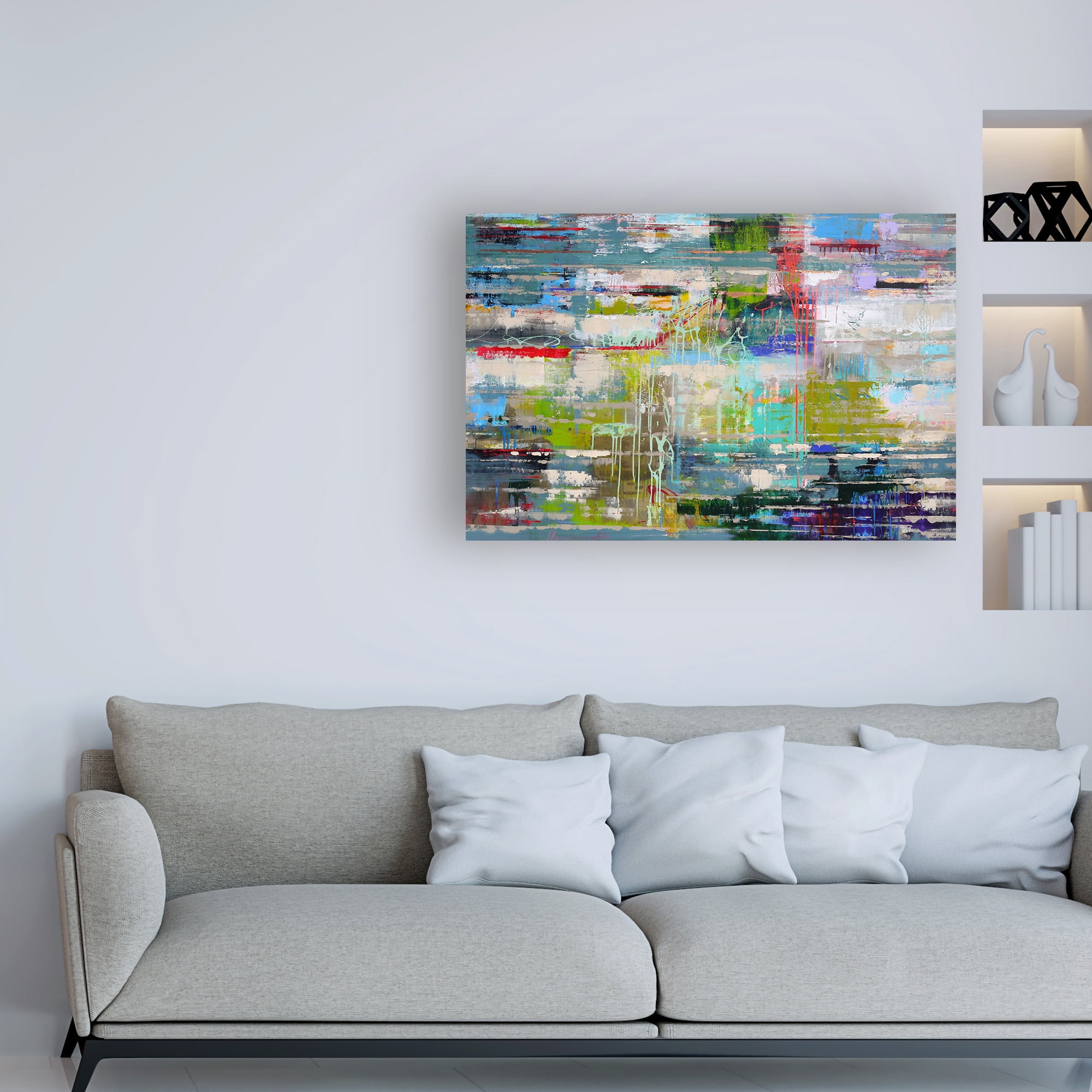 Trademark Fine Art 'Thoughts Abstract' Canvas Art by Ingeborg Herckenrat