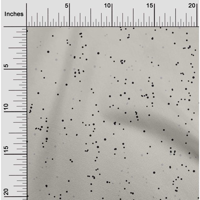 oneOone Polyester Lycra Pastel Gray Fabric Polka Dots Dots Craft Projects Decor Fabric Printed By The Yard 56 Inch Wide