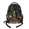 thumbnail image 2 of Xoenoiee Owl Mushroom Flower Print Kids Backpack Elementary Preschool School Bag with Front Zipper Pocket for Girls Large Capacity Bookbag Knapsack Travel Bagpack Daypack Rucksack, 2 of 7