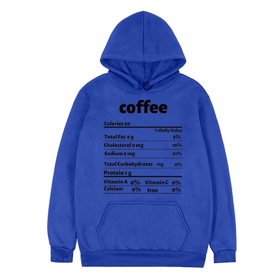 Fesfesfes Hooded Sweatshirt for Men Healthy Recipes Printed Loose Long Sleeve Hooded Tops Casual Pullover Sweatshirt Plus Size $10