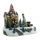 thumbnail image 2 of Escultura de estatuilla de casa de pueblo navideña iluminada, escena de pueblo navideño, regalo de Navidad, estatua decorativa para estante de, 2 of 8