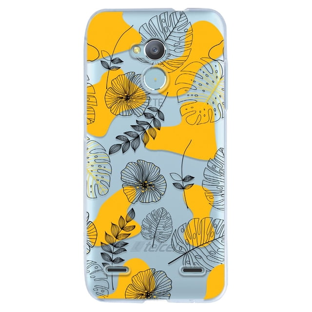 Funda para Blade V6 Plus Flores, Uso Rudo, InstaCase Protector para Blade V6 Plus antigolpes, case Flores Amarillas