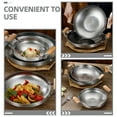 thumbnail image 3 of OULII Stainless Steel Griddle Pan Easy to Clean Kitchen Utensil 1Pack, 3 of 8