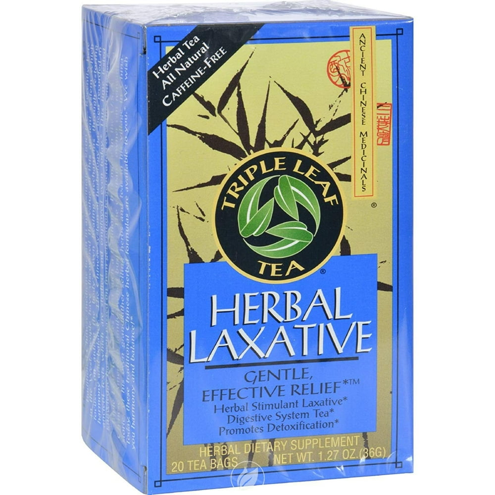 TRIPLE LEAF TEA Herbal Laxative Tea 20 BAG, Pack of 2