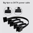 thumbnail image 3 of Sywqhk Molex 4 pines macho 1 a 5 SATA 15 pines hembra disco duro cable de alimentación 30 pulgadas, 3 of 9