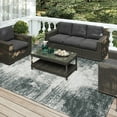 thumbnail image 2 of Addison Rugs Indoor/Outdoor Rylee Modern Bordered Washable Rug 5' x 7'6" - Gray, 2 of 5