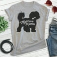thumbnail image 2 of Maltese Mama, Unisex Women's Shirt, Maltese Owner, Funny Dog Mama Gift, Heather Gray, XX-Large, 2 of 6