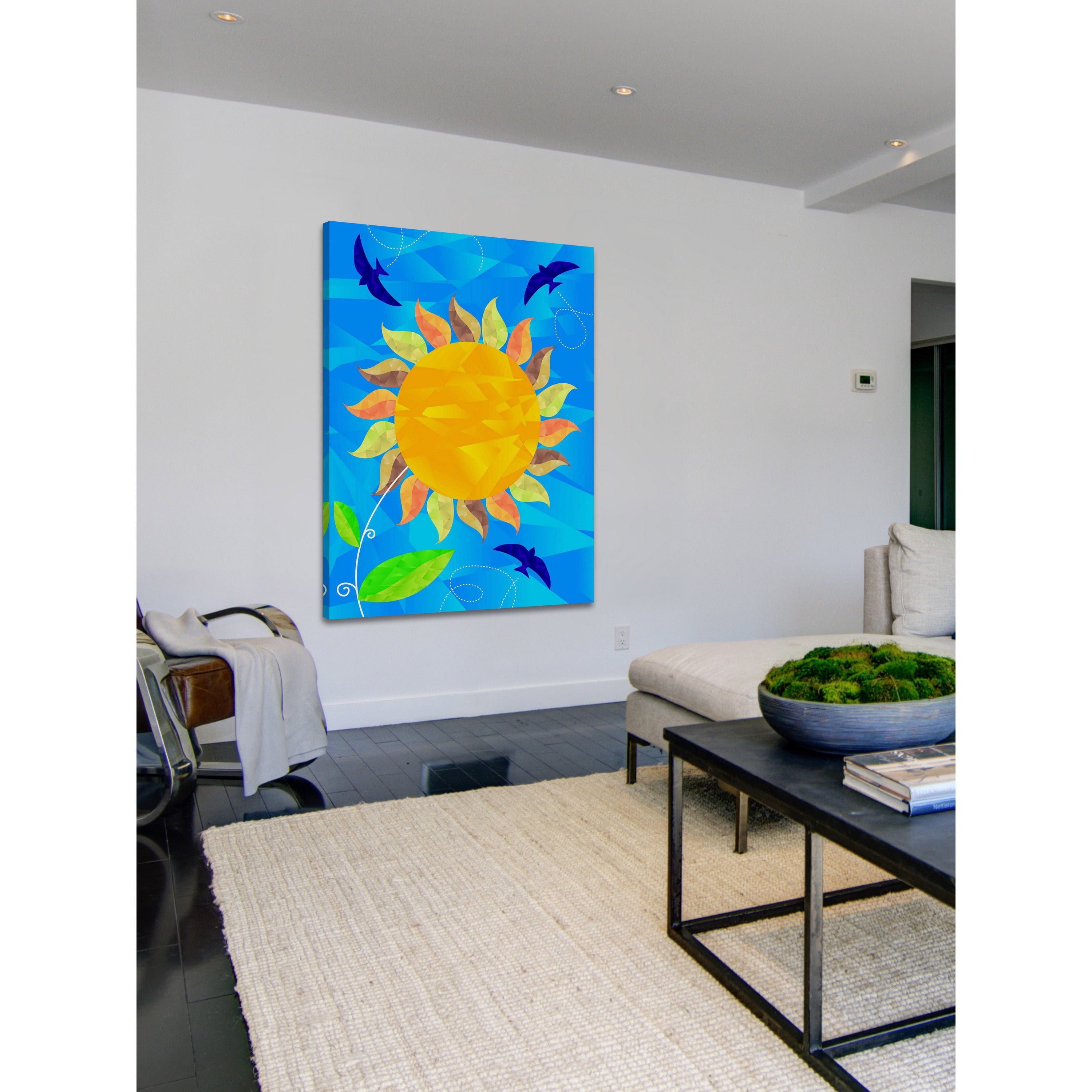 Marmont Hill "Sunflower" by Curtis Painting Print on Canvas