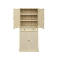 thumbnail image 4 of Nmkwnr 4 Door Storage Cabinet with 1 Drawer and 4 Adjustable Inner Shelves, 4 of 11