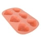 thumbnail image 1 of Molde de silicona ANGGREK en forma de Corazón 6 agujeros Antiadherente, 1 of 8