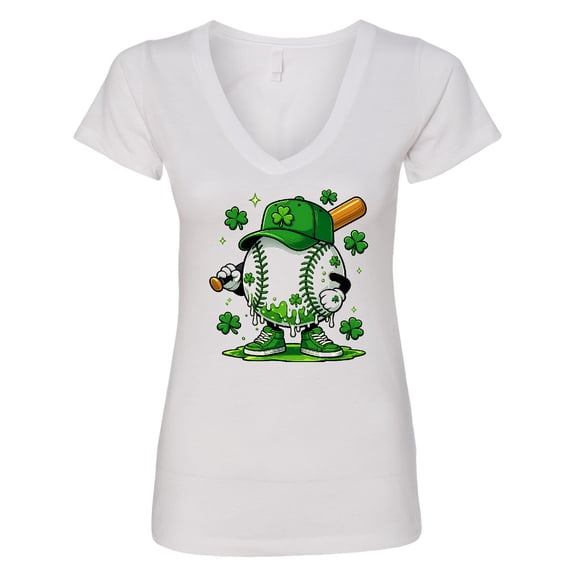 Inktastic St Patrick's Day Baseball Women's V-Neck T-Shirt