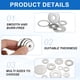 thumbnail image 4 of 120 Pcs M6 304 Arandelas planas de acero inoxidable 6mm ID 12mm OD 1mm de grosor, plateado, 4 of 6