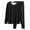 Black, variant on Maean Thermal Underwear Sets for Men's Long Sleeve Base Layer Tops and Bottoms Pants 2 Piece