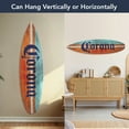 thumbnail image 6 of American Art Decor Licensed Corona Color Wood Tones Surfboard Wall Plaque Sign Summer Beach Style Plank for Tiki Bar, Bedroom, Living Room, Kitchen, Garage, Man Cave, Restaurant, 6 of 6