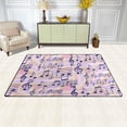 thumbnail image 3 of Coolnut Lightweight Soft Area Rugs 31x20 Inch, Colorful Music Notes Floor Mat Doormat for for Rooms Entrance Hardwood Floor Living Room 2'7" x 1'8"） Nursery Rugs, 3 of 6