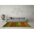 thumbnail image 3 of Ahgly Company Machine Washable Indoor Rectangle Abstract Yellow Contemporary Area Rugs, 6' x 9', 3 of 4
