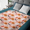 thumbnail image 3 of Yibo Christmas Xmas Dog Pug Cute Funny Blanket Flannel Soft and Comfortable Anti-static Bed Sofa Blanket, 3 of 7