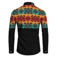 thumbnail image 3 of Camisas De Lino Para Hombre Camisa de manga larga con solapa y hebilla de bolsillo con impresión digital 3D para hombre (Yellow, XL), 3 of 5