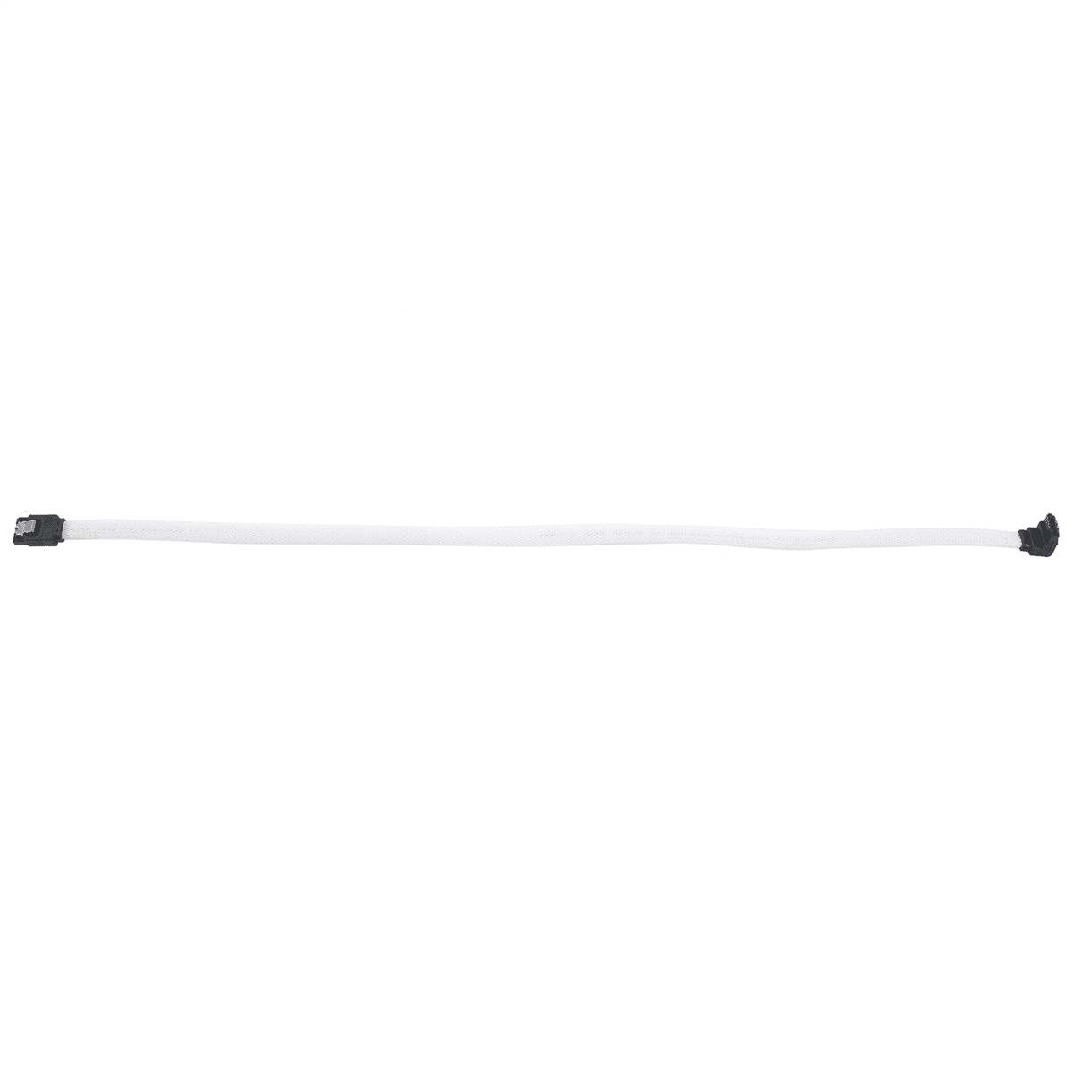 20pcs 50CM 3.0 III SATA3 7Pin Data Cable Right Angle 6Gb/S SSD Cables HDD Hard Disk Data Cord with Nylon Sleeved,20 x SATA3 7pin Data Cable,White