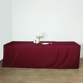 thumbnail image 2 of BalsaCircle Burgundy Patriotic Veterans Day 8 feet Fitted Tablecloth Polyester 4th of July Event Linen, 2 of 7