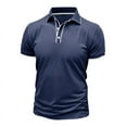 thumbnail image 5 of Men's Knit Shirts Casual Short Sleeve Button Down Shirts Crochet Classic Golf Collared Shirts, 5 of 8