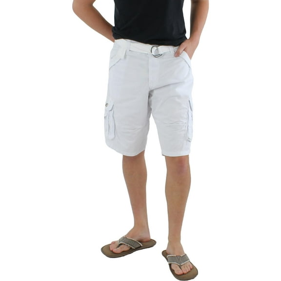 XRAY Jeans Mens Canvas Flat-Front Cargo Shorts