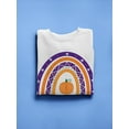 thumbnail image 3 of Halloween Rainbow W Pumpkin Sweatshirt Men -Image by Shutterstock, Male x-Large, 3 of 4