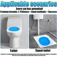 thumbnail image 3 of ABPETE Cat Toilet Trainer Kit - Teach Kitty to Use Toilet, Removable Design, Easy Cleaning Design, Universal Reusable Environmentally Friendly Cat Trainer for Pet Cleaning (Grey), 3 of 10