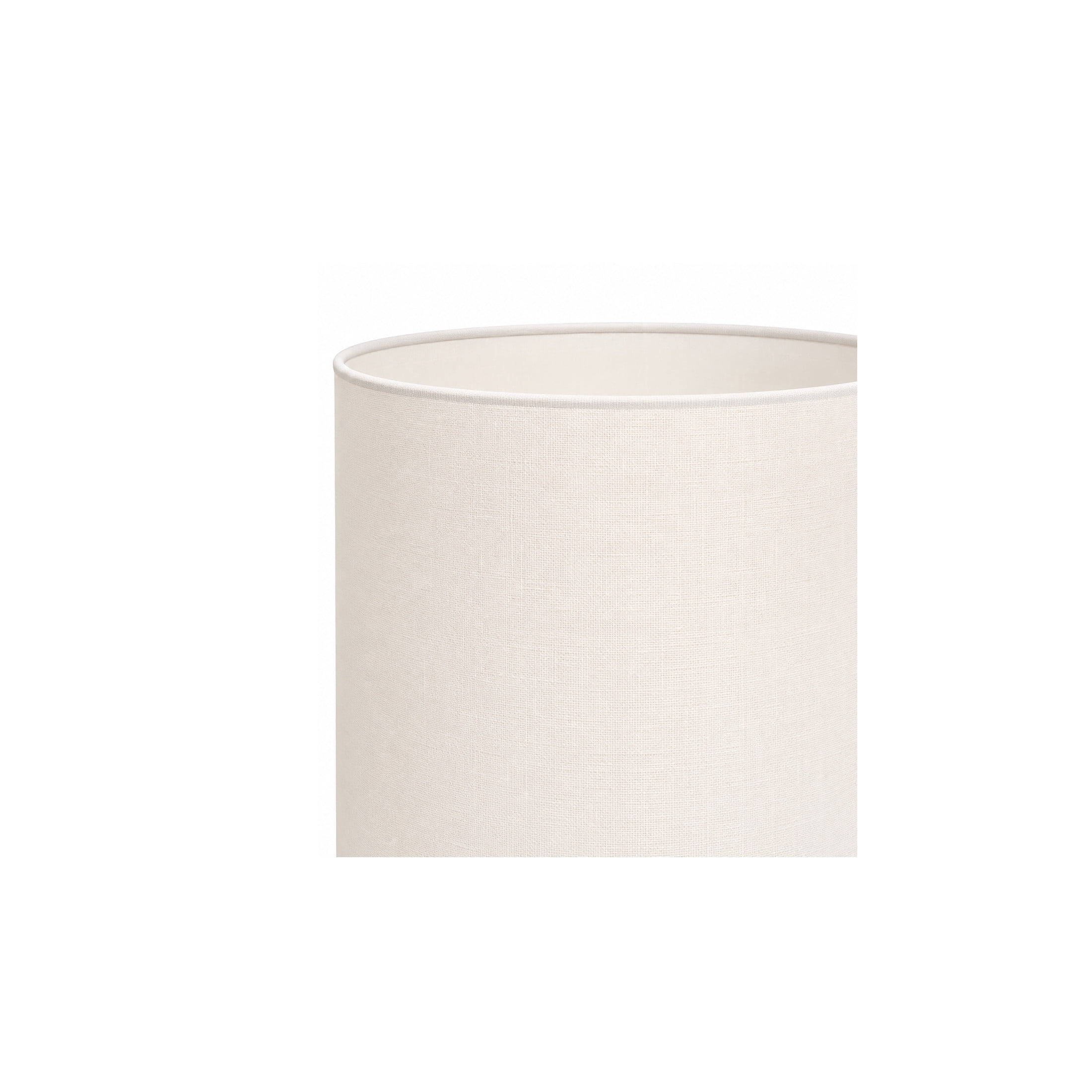 DecMode 24" Handmade Ribbed White Table Lamp with White Linen Shade