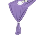 thumbnail image 1 of Caminito de mesa de gasa morado claro de 2 piezas 27.5" x 118" Caminito de mesa ligero y elegante Caminito de mesa romántico y transparente, 1 of 7