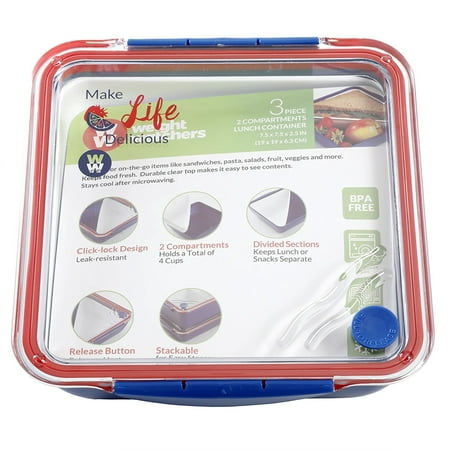 Weight Watchers Laville To Go Lunch Box with 3 Removable