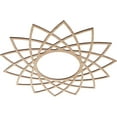 thumbnail image 2 of Ekena Millwork 28"OD x 10 3/4"ID x 3/8"T Eleanor Wood Fretwork Pierced Ceiling Medallion, Alder, 2 of 3