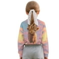 thumbnail image 2 of COEQINE Girls Crop Top Sweatshirt Long Sleeve Crewneck Fall Winter Pullover Cute Casual Loose Fit Streetwear Clothes for Teen Kids Age 5-6, Cute Highland Cow Pink, 2 of 7