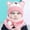 Pink, variant on Baby Winter Hat Scarf 2 Piece Set Kids Thick Warm Lined Knit Hood Hat for Snow Toddler Winter Hat Boy