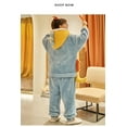 thumbnail image 4 of Unisex Men Women Animal Oneises Couple Pajamas One-piece Pyjamas Winter Coral Fleece Cartoon Homewear Large Size Hooded Jumpsuit, 4 of 6
