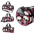 thumbnail image 3 of Skull Large Capacity Sports Bag with Interior Zipper Pocket, Size 17.7 Inches - Weekender, Shoe, Soccer, Basketball - Gym, Travel, Workouts, 3 of 6