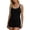 Black, variant on SuDongPo Women's Tank Top Pajama Set Sleeveless Comfy Sleepwear Racerback Cami and Shorts Pjs 2 Piece Summer Loungewear Sets