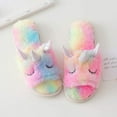 thumbnail image 5 of Rainbow Unicorn Slippers/Cute Fluffy Girls Slippers/Cozy Plush Indoor Outdoor Women Slippers/Best Unicorn Gifts, 5 of 7