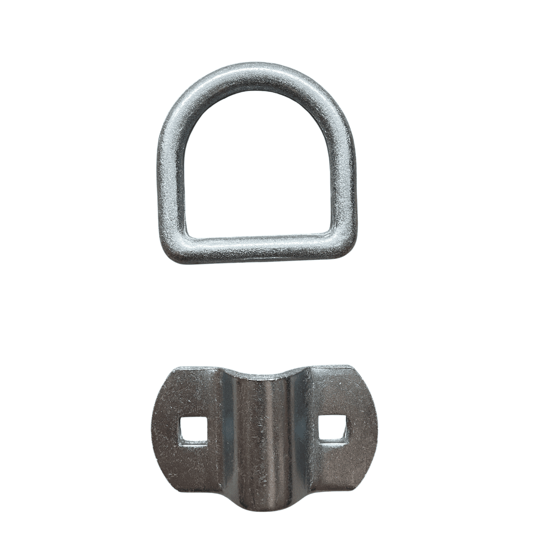 3/8" Zinc Steel D Ring with Bolt-On Bracket(set of 6) 1000205.6