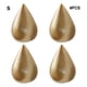 thumbnail image 3 of Naiovety Ganchos de gota de agua modernos, colgador de abrigos creativo montado en la pared, decoración de pared, construcción robusta, 4 Decoración del hogar oro l, 3 of 6