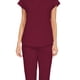 thumbnail image 2 of Uniforme de enfermera Yuyangstore con bolsillos Vino Tinto M, 2 of 3