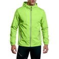 thumbnail image 3 of Unisex Reflective Zip-Up Hoodie with Storage Pouch - Lightweight Quick-Dry Windbreaker Jacket for Running, Cycling & Fishing, Breathable UV Sun Protection Sportswear Fluorescent Green XXL, 3 of 9