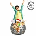 thumbnail image 3 of Vintage Storage Toy Bag Chair, Flourishing Plants with Rustic Branches Leaves Nostalgic Rural Field Art, Stuffed Animal Organizer Washable Bag, Small Size, Brown Grey Coconut, by Ambesonne, 3 of 3